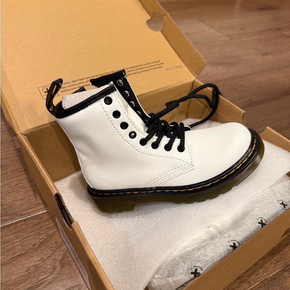 Dr. Martens Kids' Black and White Boots